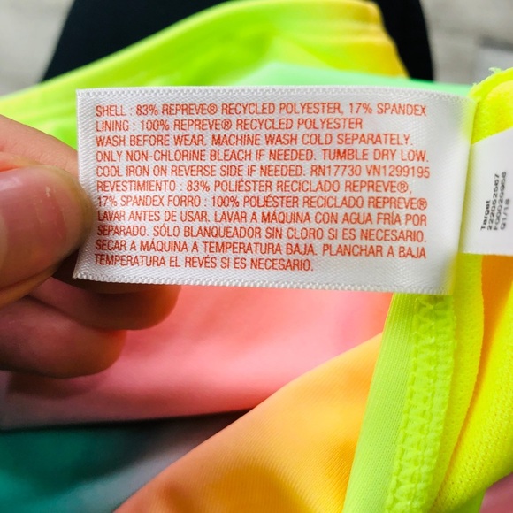 NWT CAT AND JACK PINEAPPLE NEON COLOR SWIMSUIT - Picture 5 of 5